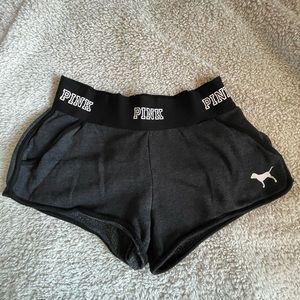 PINK Black Short Shorts